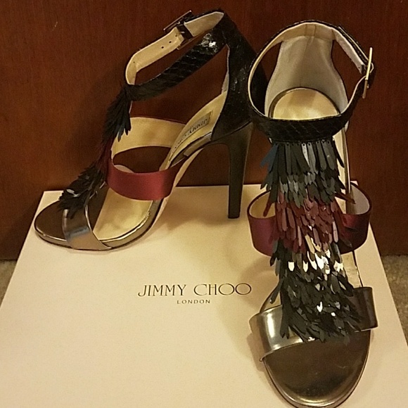 Jimmy Choo Shoes - Jimmy Choo 'Fedora Fringe' Sandals